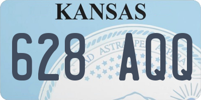 KS license plate 628AQQ