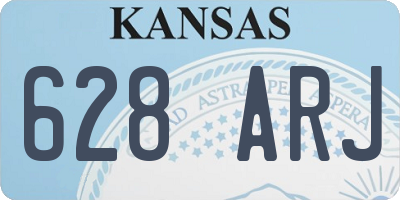 KS license plate 628ARJ