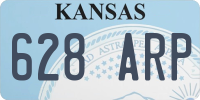KS license plate 628ARP