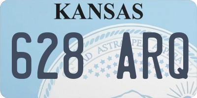 KS license plate 628ARQ