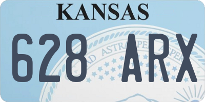 KS license plate 628ARX