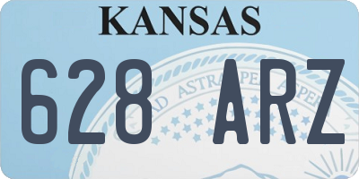 KS license plate 628ARZ