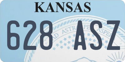 KS license plate 628ASZ