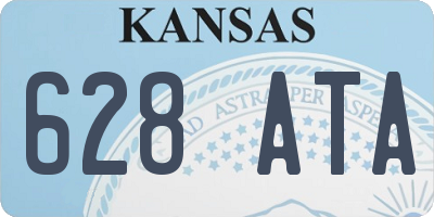 KS license plate 628ATA