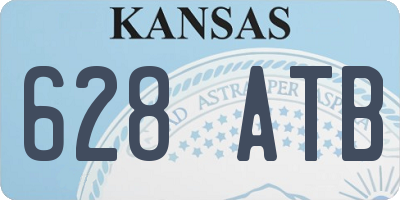 KS license plate 628ATB