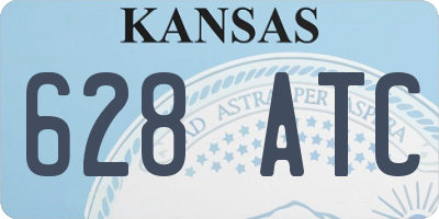 KS license plate 628ATC