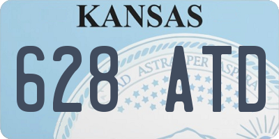 KS license plate 628ATD