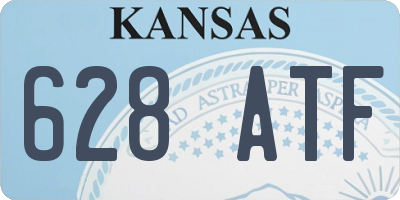 KS license plate 628ATF