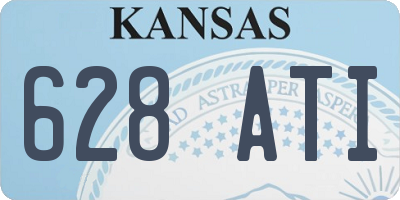 KS license plate 628ATI