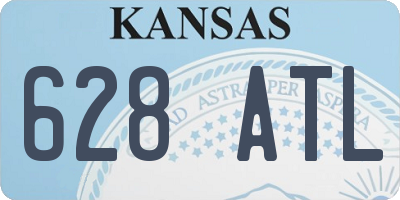 KS license plate 628ATL