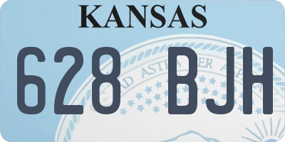 KS license plate 628BJH
