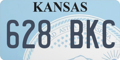KS license plate 628BKC