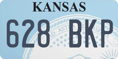 KS license plate 628BKP