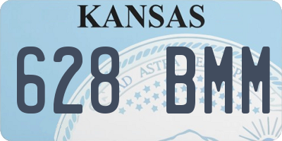 KS license plate 628BMM