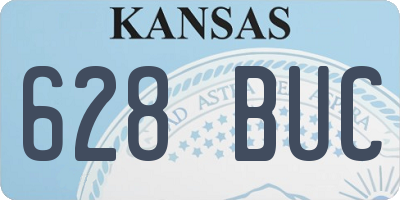 KS license plate 628BUC