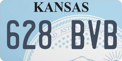 KS license plate 628BVB