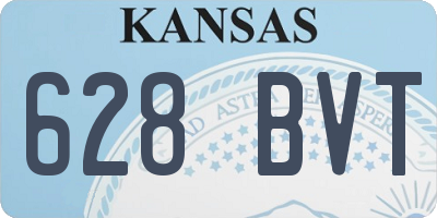 KS license plate 628BVT