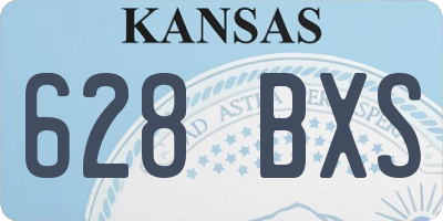 KS license plate 628BXS