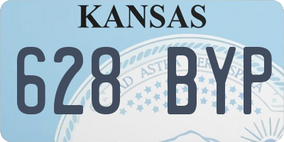 KS license plate 628BYP