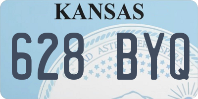 KS license plate 628BYQ
