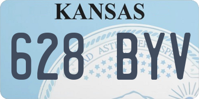 KS license plate 628BYV