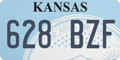KS license plate 628BZF
