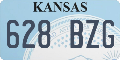 KS license plate 628BZG