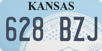 KS license plate 628BZJ