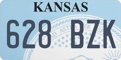 KS license plate 628BZK
