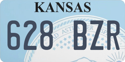 KS license plate 628BZR