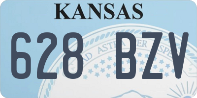 KS license plate 628BZV