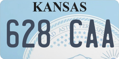 KS license plate 628CAA
