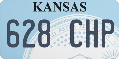 KS license plate 628CHP