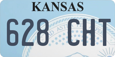 KS license plate 628CHT