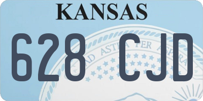 KS license plate 628CJD