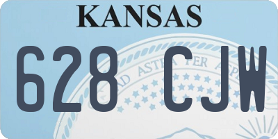KS license plate 628CJW