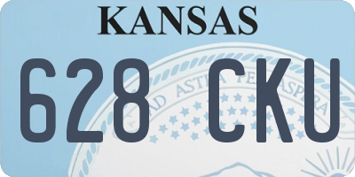 KS license plate 628CKU