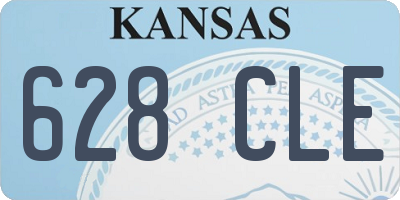 KS license plate 628CLE