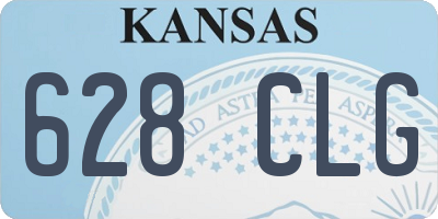KS license plate 628CLG