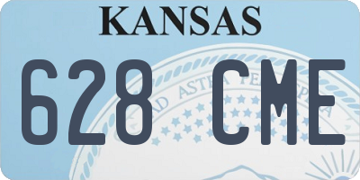 KS license plate 628CME