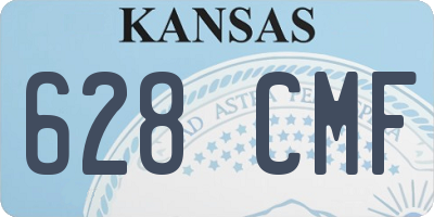 KS license plate 628CMF