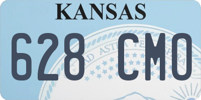 KS license plate 628CMO