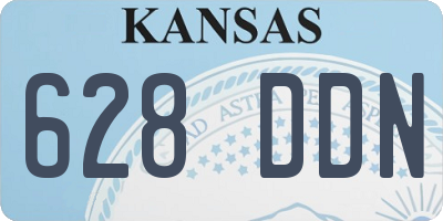 KS license plate 628DDN