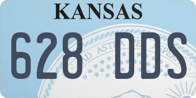 KS license plate 628DDS