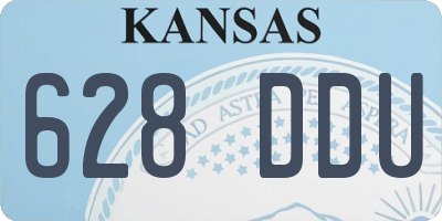 KS license plate 628DDU