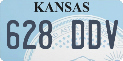 KS license plate 628DDV