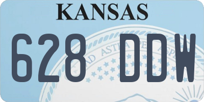 KS license plate 628DDW