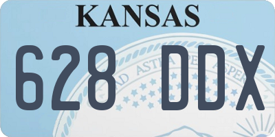 KS license plate 628DDX
