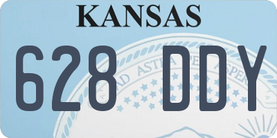 KS license plate 628DDY