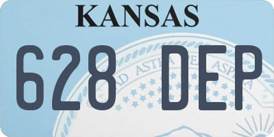 KS license plate 628DEP